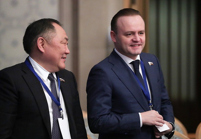 Deputy Chairmen of the State Duma Sholban Kara-ool and Vladislav Davankov