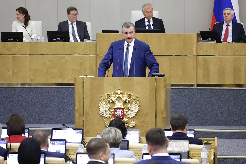 Руководитель фракции ЛДПР Леонид Слуцкий