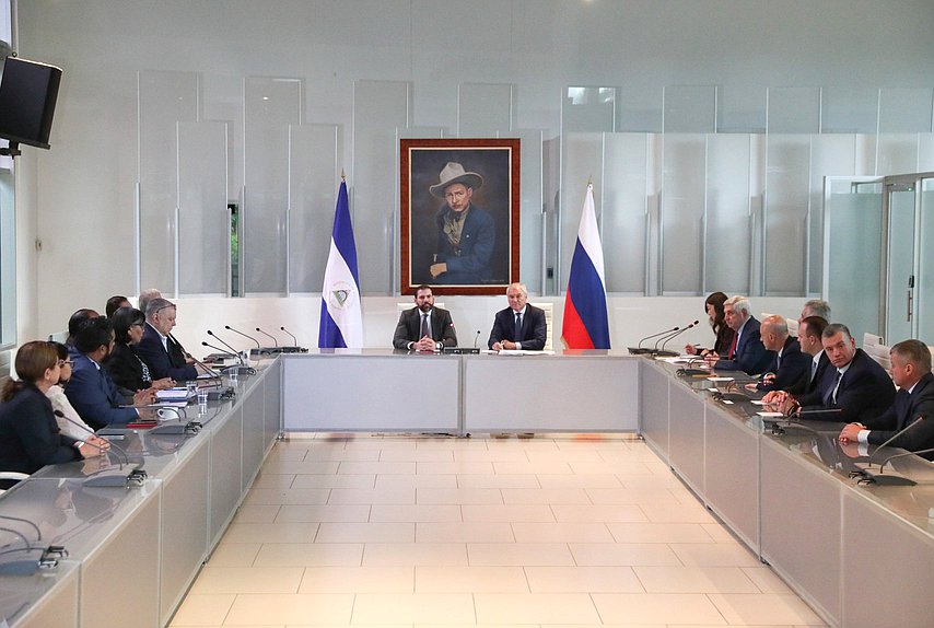 Meeting of Chairman of the State Duma Vyacheslav Volodin and Special Representative of the President of the Republic of Nicaragua for Russian Affairs Laureano Facundo Ortega Murillo