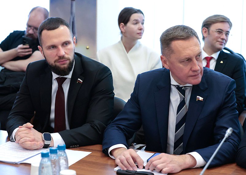 Члены Комитета по промышленности и торговле Алексей Золотарев и Владимир Дремов