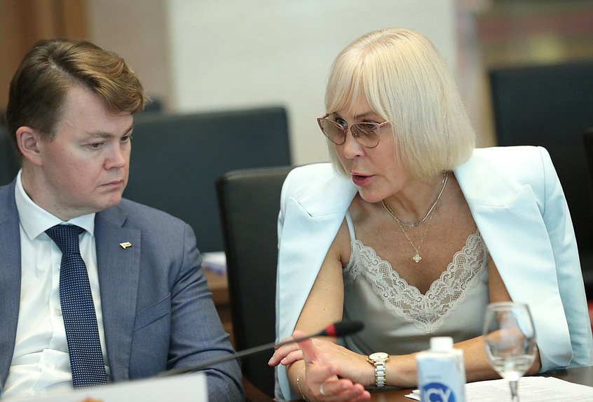 First Deputy Chairwoman of the Committee on Economic Policy Nadezhda Shkolkina. 2nd meeting of the Inter-parliamentary Commission on Cooperation between the State Duma and the National Assembly of Vietnam