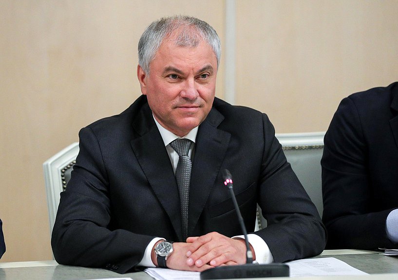 Chairman of the State Duma Vyacheslav Volodin