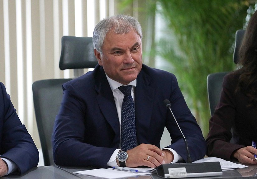 Chairman of the State Duma Vyacheslav Volodin