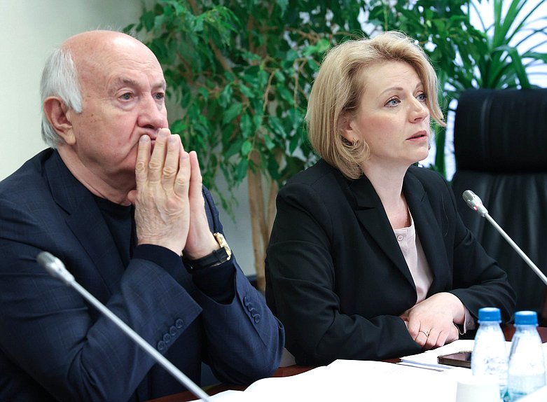 Заместитель Председателя Комитета по делам национальностей Николай Долуда и аудитор Счетной палаты РФ Наталья Трунова