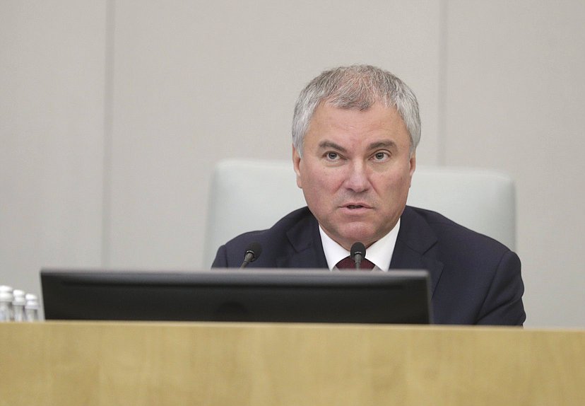Председатель Государственной Думы Вячеслав Володин