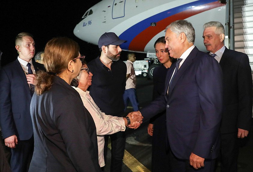 Chairman of the State Duma Vyacheslav Volodin and Special Representative of the President of the Republic of Nicaragua for Russian Affairs Laureano Facundo Ortega Murillo