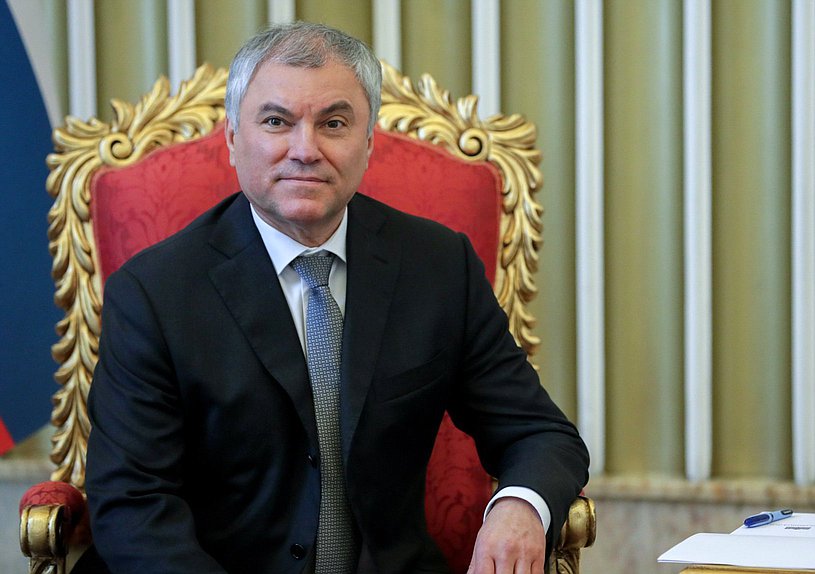 Chairman of the State Duma Vyacheslav Volodin