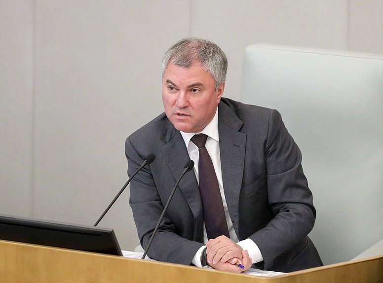 Председатель Государственной Думы Вячеслав Володин