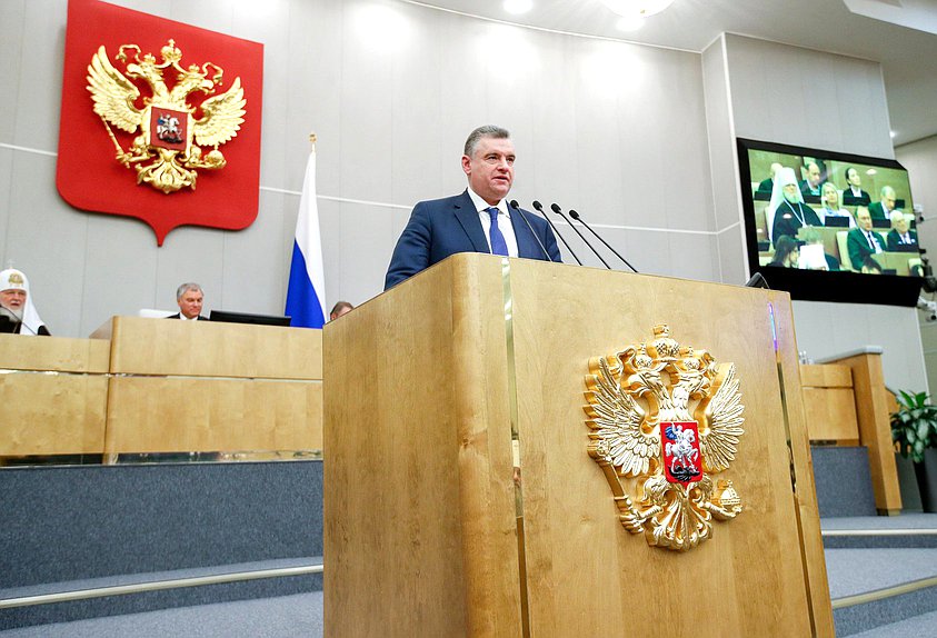 Руководитель фракции ЛДПР Леонид Слуцкий