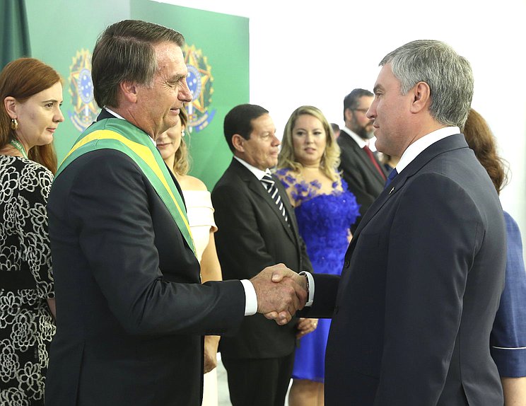 Participación de la delegación rusa en la ceremonia de inauguración del presidente brasileño Jair Bolsonaro