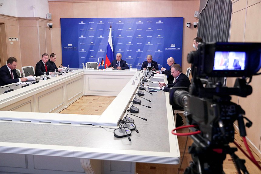 Встреча депутатов Государственной Думы с депутатами Бундестага Федеративной Республики Германия — членами Германо-российской парламентской группы в режиме видеоконференции