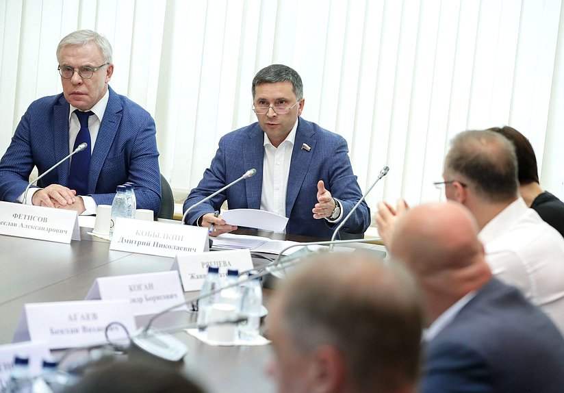 Председатель Комитета по экологии, природным ресурсам и охране окружающей среды Дмитрий Кобылкин и Первый заместитель Председателя Комитета Вячеслав Фетисов
