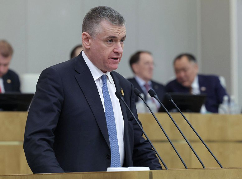 Руководитель фракции ЛДПР Леонид Слуцкий