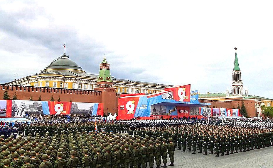 Военный парад в ознаменование 81-й годовщины Победы в Великой Отечественной войне. Фото ТАСС