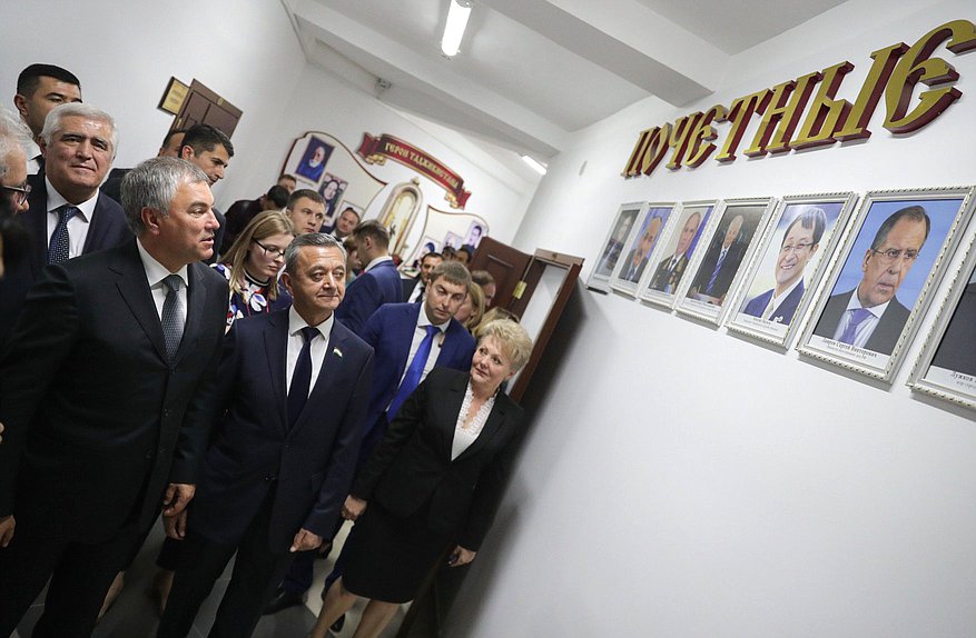 Chairman of the State Duma Viacheslav Volodin visited the Russian-Tajik Slavonic University
