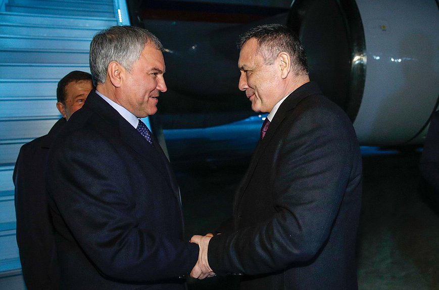 Председатель Государственной Думы Вячеслав Володин прибыл в Ташкент