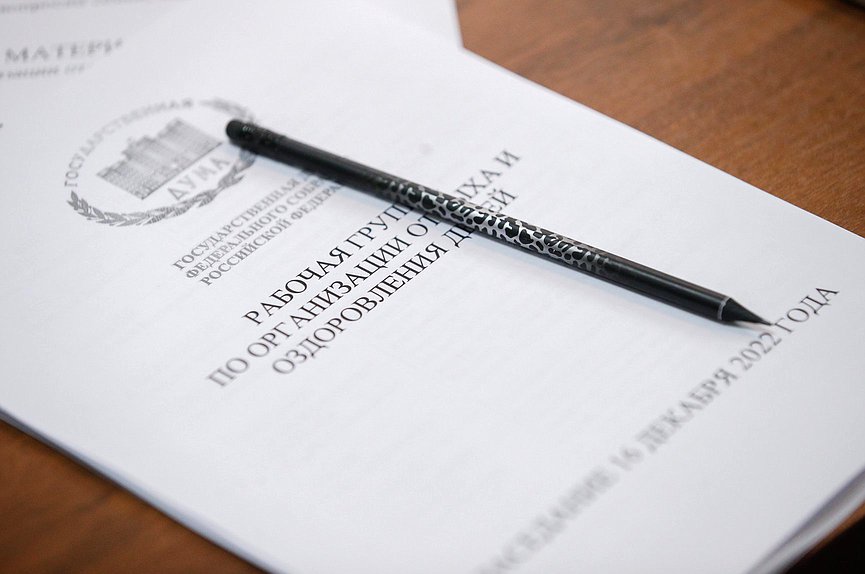 Заседание рабочей группы по организации отдыха и оздоровления детей при Комитете по вопросам семьи, женщин и детей