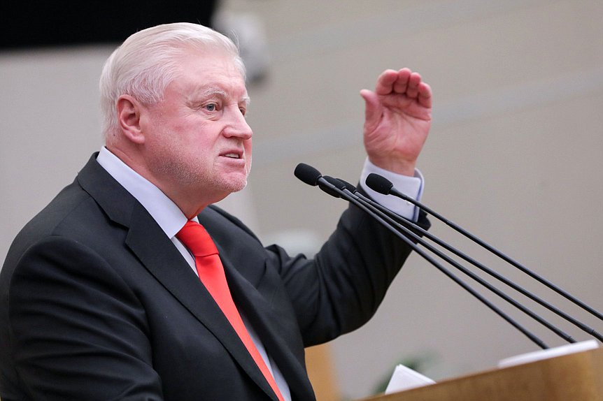 Руководитель фракции «Справедливая Россия — За правду» Сергей Миронов