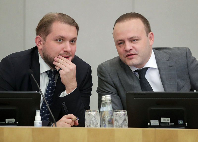 Заместители Председателя Государственной Думы Борис Чернышов и Владислав Даванков