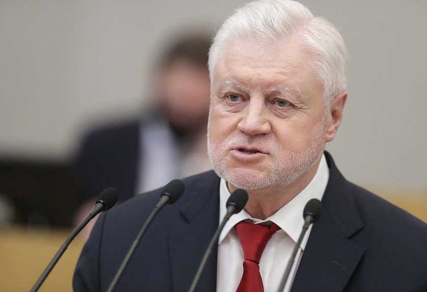 Руководитель фракции «Справедливая Россия» Сергей Миронов