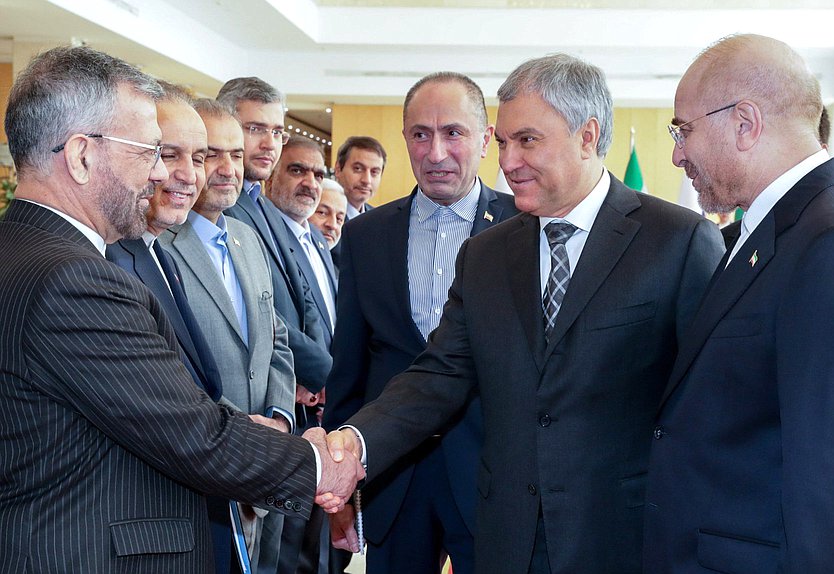 Meeting of Chairman of the State Duma Vyacheslav Volodin and Speaker of the Islamic Consultative Assembly of the Islamic Republic of Iran Mohammad Bagher Ghalibaf