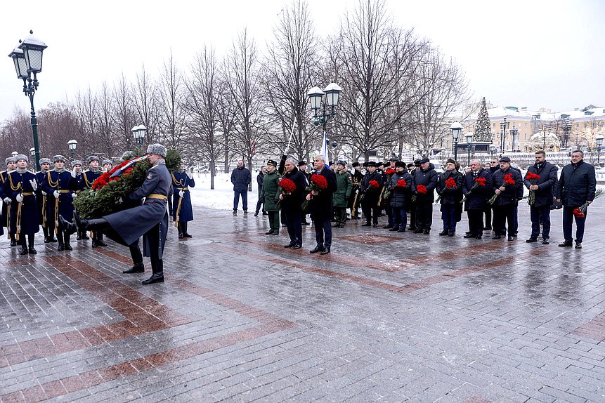 Председатель Государственной Думы Вячеслав Володин и Председатель Палаты представителей Национального собрания Республики Беларусь Владимир Андрейченко