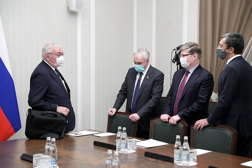 Reunión del Jefe de la Duma Estatal, Vyacheslav Volodin, con el Presidente de Brasil, Jair Bolsonaro