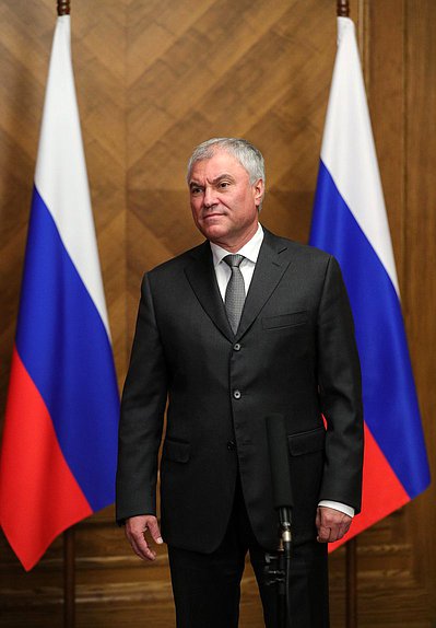 Chairman of the State Duma Vyacheslav Volodin