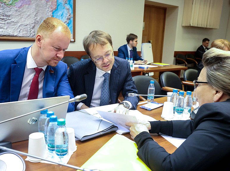 Члены Комитета по бюджету и налогам Денис Парфенов и Лев Ковпак