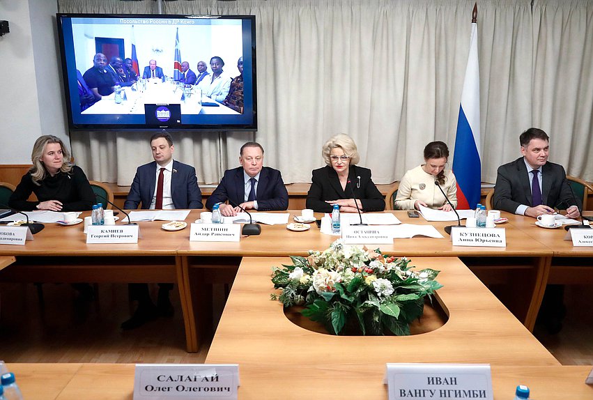 Встреча депутатской группы Государственной Думы по связям с парламентами Республики Конго, Демократической Республики Конго, с группой дружбы «ДРК — Россия» Национального собрания Демократической Республики Конго