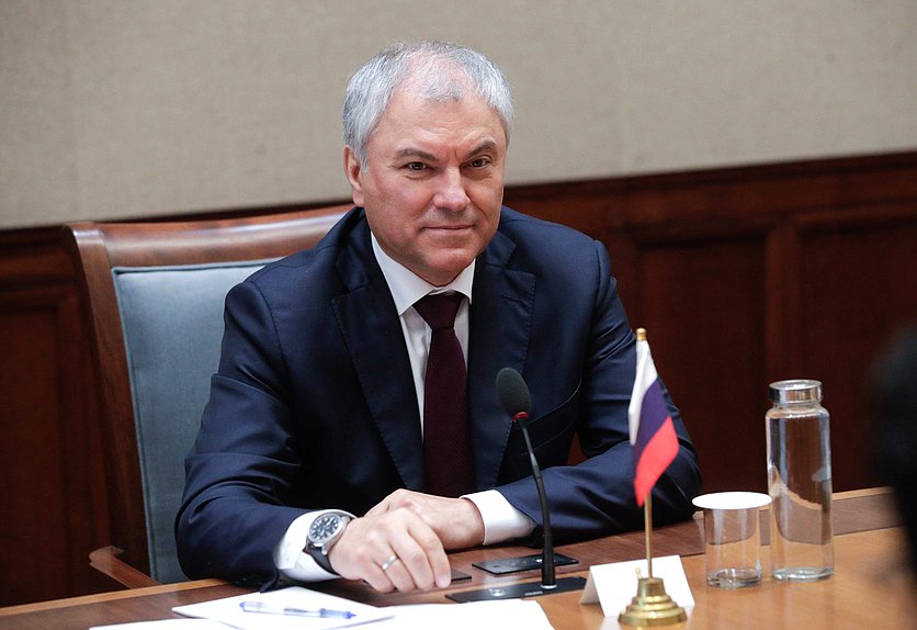 Chairman of the State Duma Vyacheslav Volodin