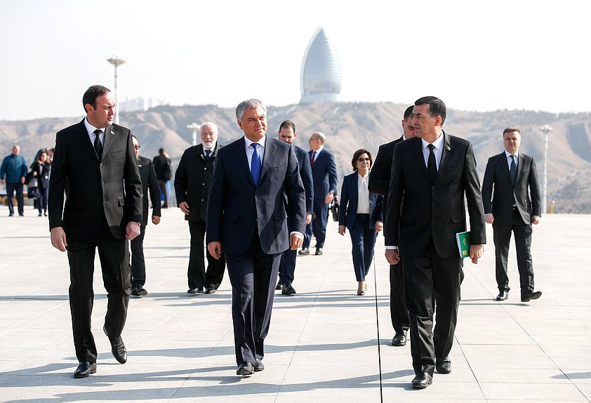 Chairman of the State Duma Vyacheslav Volodin took part in the wreath-laying ceremony at Halk Hakydasy Memorial Complex