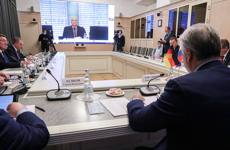 Встреча депутатов Государственной Думы с депутатами Бундестага Федеративной Республики Германия — членами Германо-российской парламентской группы в режиме видеоконференции