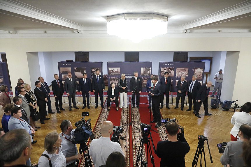 Открытие выставки «Легенды космоса», посвященной 70-летию космодрома Байконур и 65-летию Центра подготовки космонавтов имени Ю.А. Гагарина