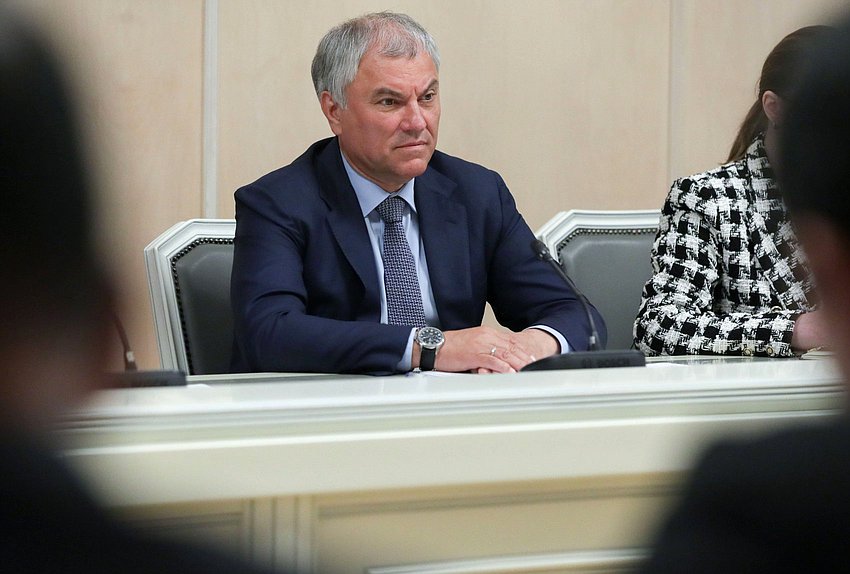 Chairman of the State Duma Vyacheslav Volodin