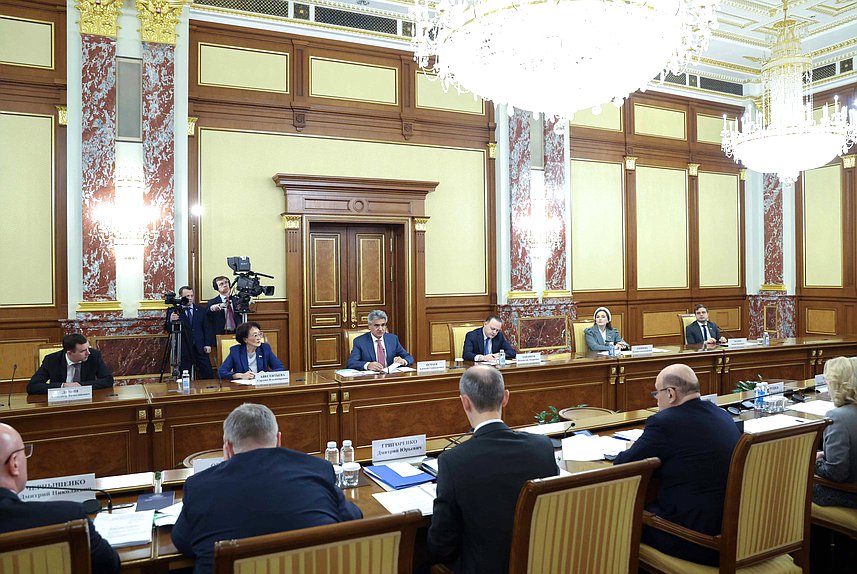 Встреча Председателя Правительства РФ Михаила Мишустина с членами фракции "Новые люди"