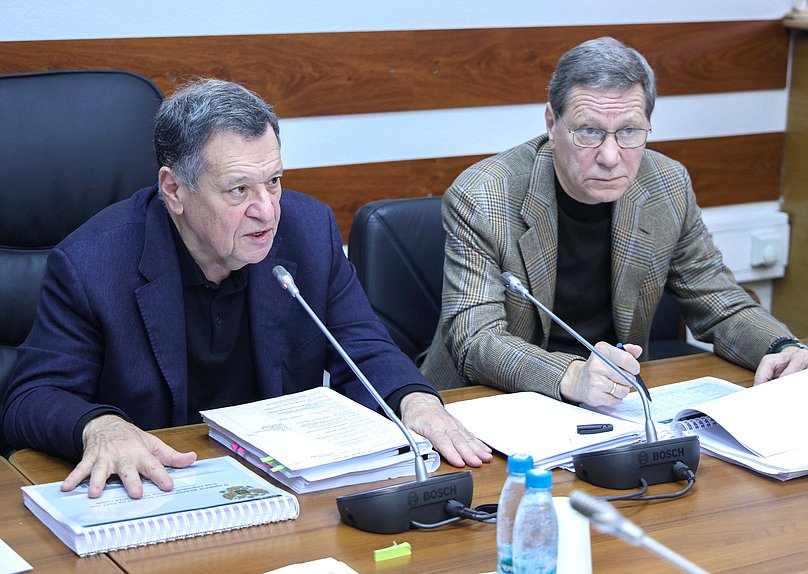 Председатель Комитета по бюджету и налогам Андрей Макаров и заместитель Председателя Государственной Думы Александр Жуков