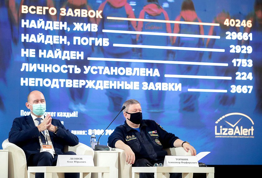 Заместитель Председателя Комитета по развитию гражданского общества, вопросам общественных и религиозных объединений Олег Леонов и заместитель Председателя Общественного совета при МЧС России Александр Торшин