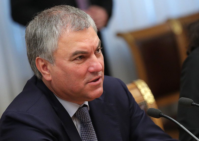 El Jefe de la Duma Estatal Vyacheslav Volodin