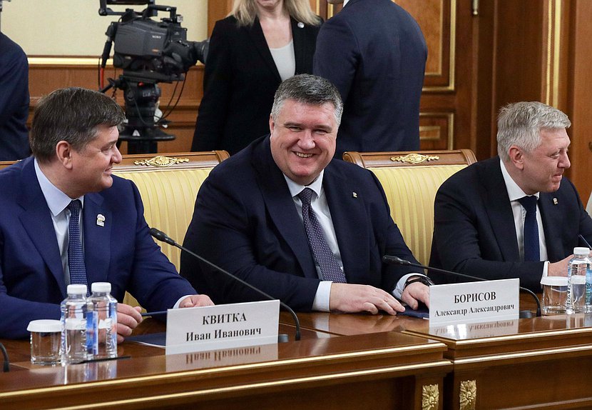 Встреча Председателя Правительства РФ Михаила Мишустина с членами фракции "Единая Россия"