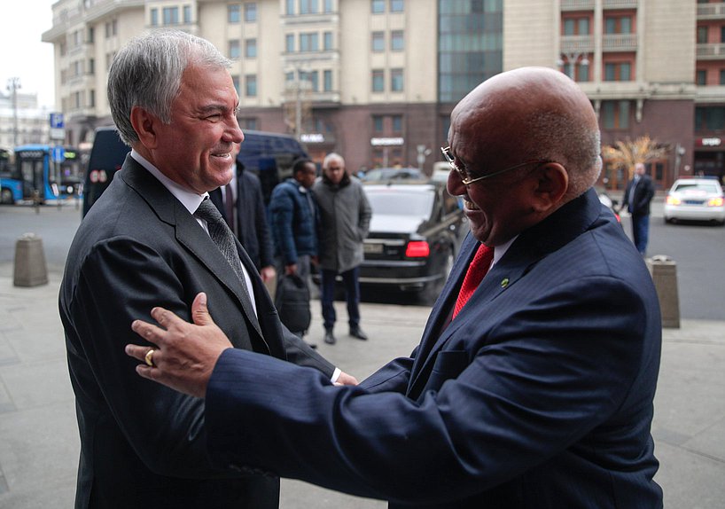 Meeting of Chairman of the State Duma Vyacheslav Volodin and Speaker of the National Assembly of the Republic of Djibouti Dileita Mohamed Dileita