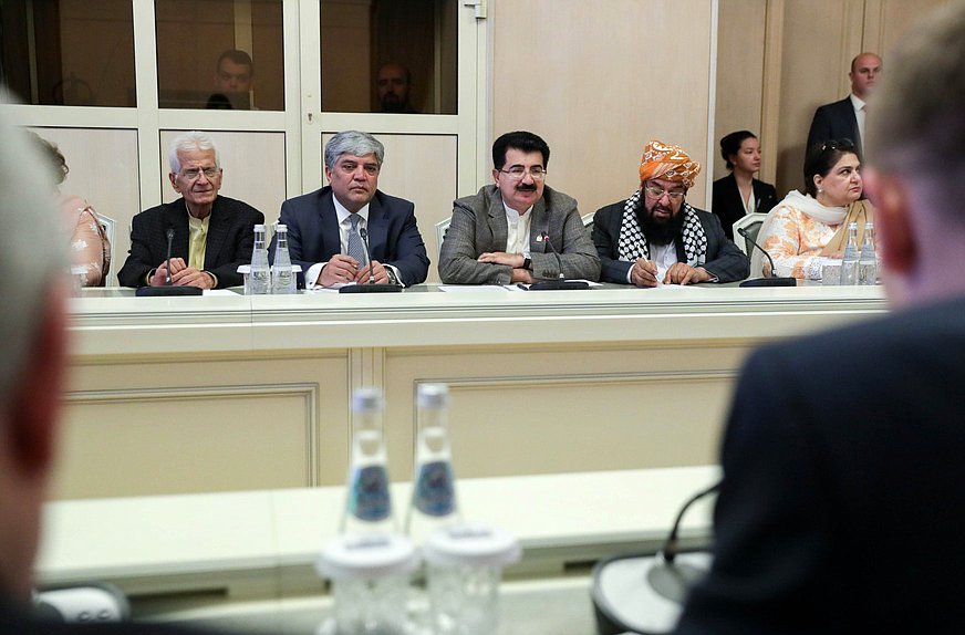 Meeting of Chairman of the State Duma Vyacheslav Volodin and Chairman of the Senate of the Islamic Republic of Pakistan Muhammad Sadiq Sanjrani