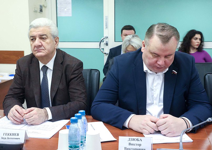 Члены Комитета по энергетике Заур Геккиев и Виктор Дзюба
