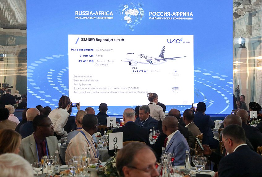 Business breakfast with participation of representatives of business community at the Second International Parliamentary Conference “Russia-Africa”