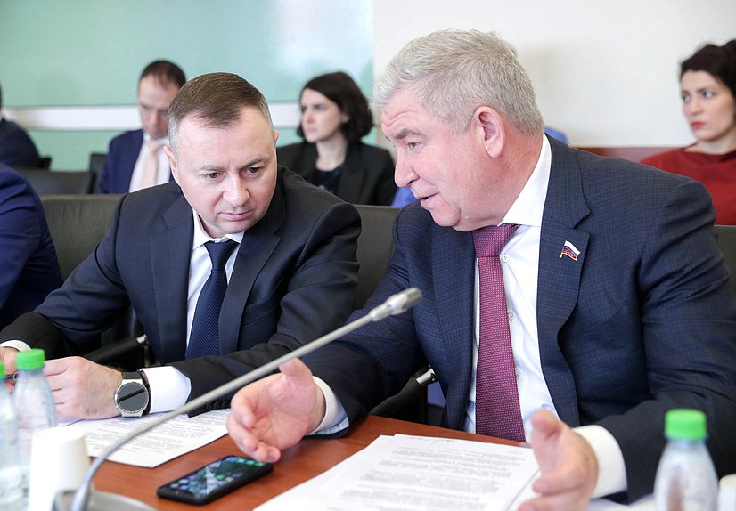 Заместитель Председателя Комитета по энергетике Николай Петрунин и Первый заместитель Председателя Комитета Сергей Есяков