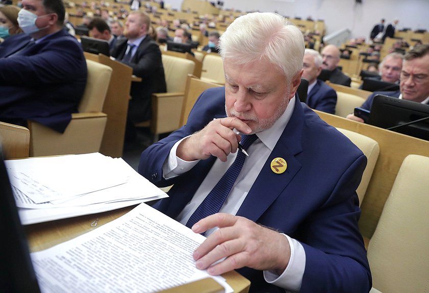 Руководитель фракции «Справедливая Россия — За правду» Сергей Миронов