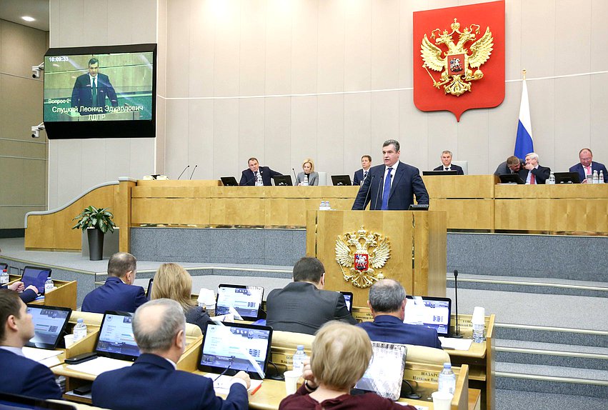 Председатель Комитета по международным делам Леонид Слуцкий