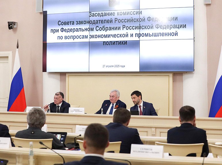 Заседание Комиссии Совета законодателей по вопросам экономической и промышленной политики