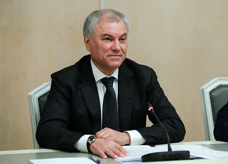 Chairman of the State Duma Vyacheslav Volodin