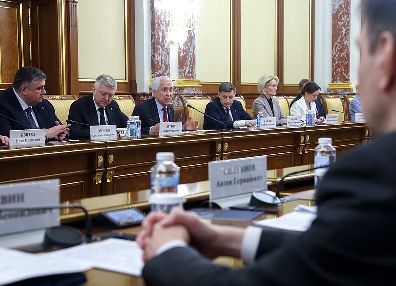 Встреча Председателя Правительства РФ Михаила Мишустина с членами фракции "Единая Россия"